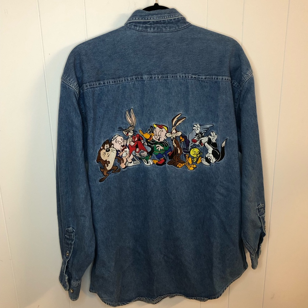 ACME Clothing Co Looney Tunes Blue Denim Vintage 90's Shirt Unisex Small